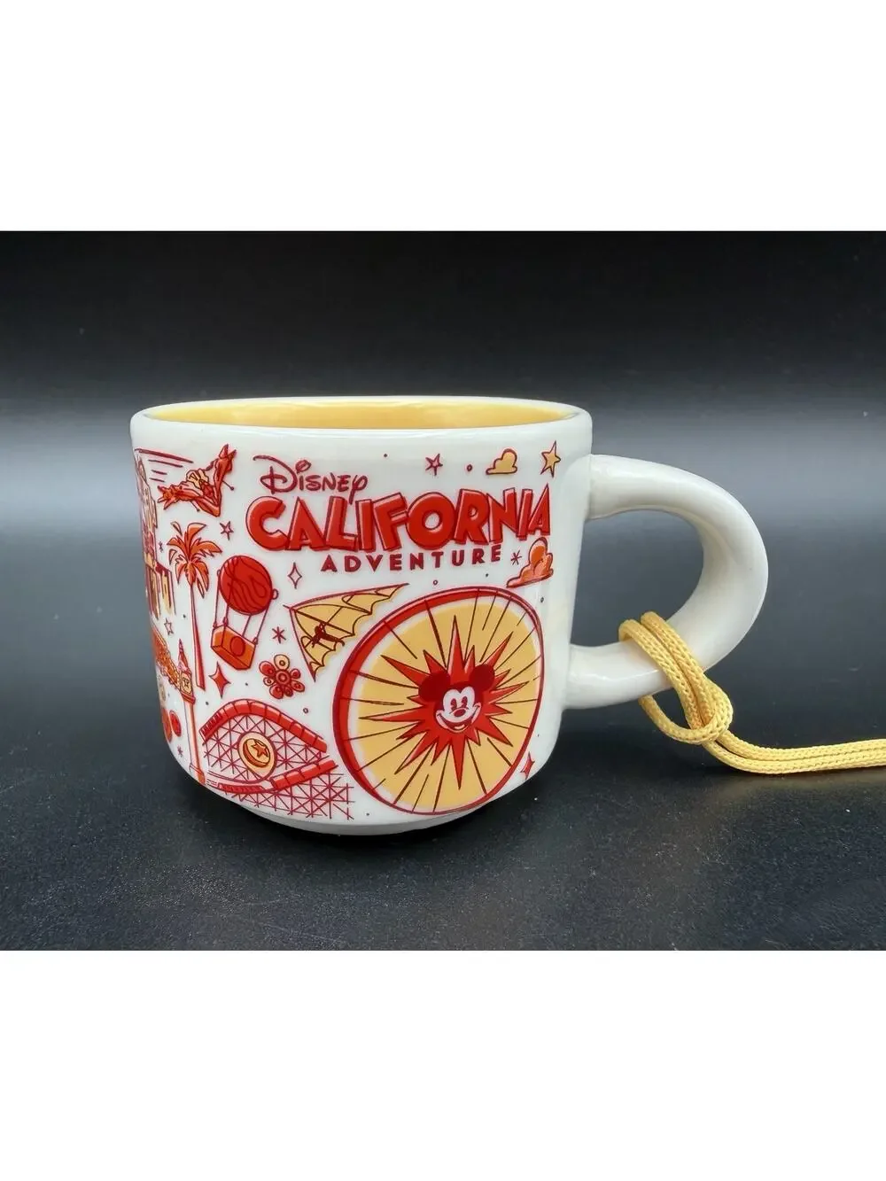 Disneyland California Adventure Been There Pin Drop Series Mini Mug Ornament 2oz